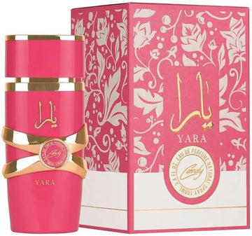 Yara Pink Eau de Parfum 100ml | Long Lasting Floral Fruity Perfume for Women | Elegant Everyday & Evening Fragrance (Yara Candy)