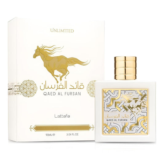 Lattafa Qaed Al Fursan Unlimited Eau De Parfum 90ml | Original Unisex Arabic Perfume | Long Lasting Fragrance