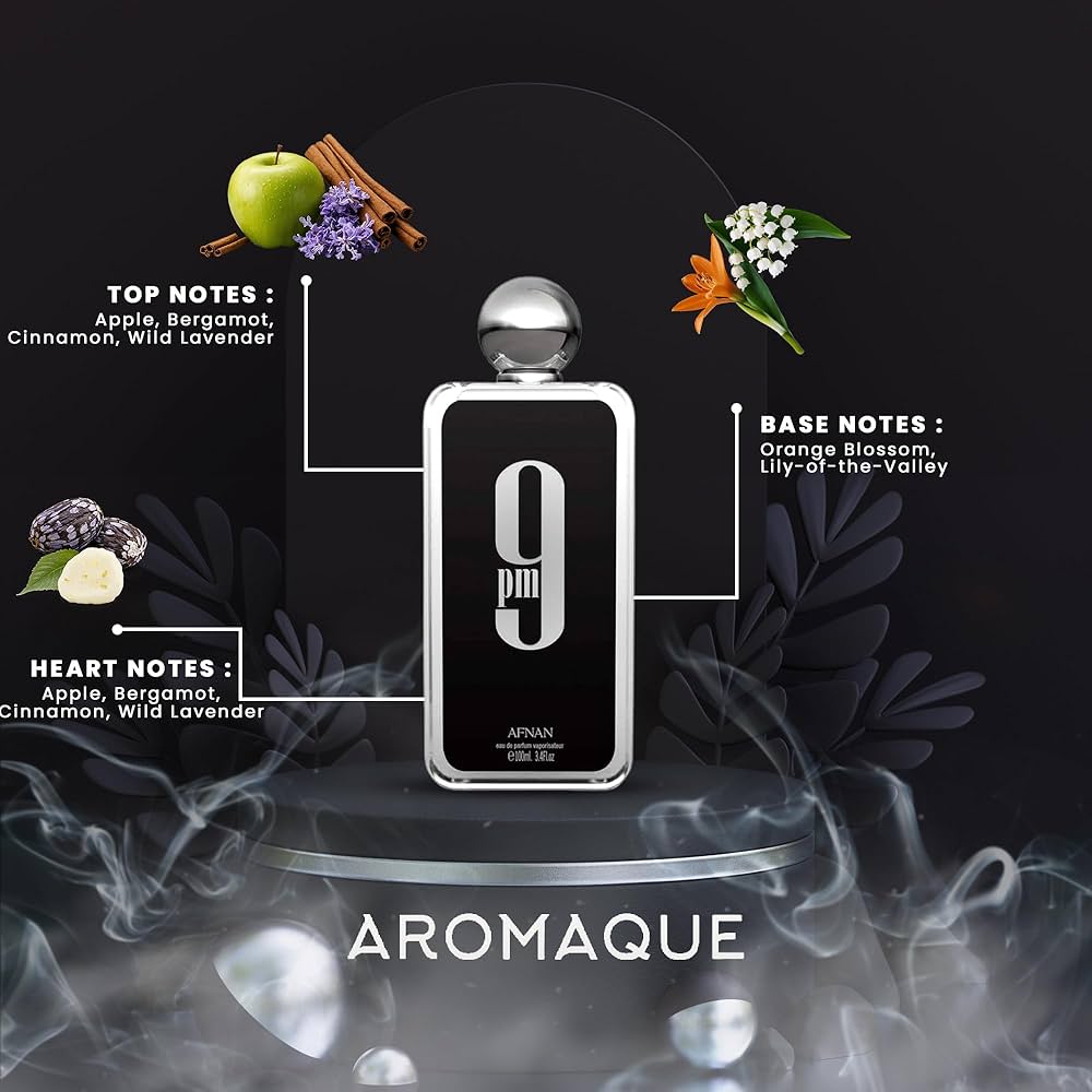 AFAN 9PM Eau De Parfum 100ml – Long-Lasting Men’s Perfume | Sweet, Spicy & Woody Fragrance