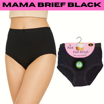 Women’s Mama Brief 100% Cotton | Soft Breathable Fabric | Everyday Comfortable Underwear