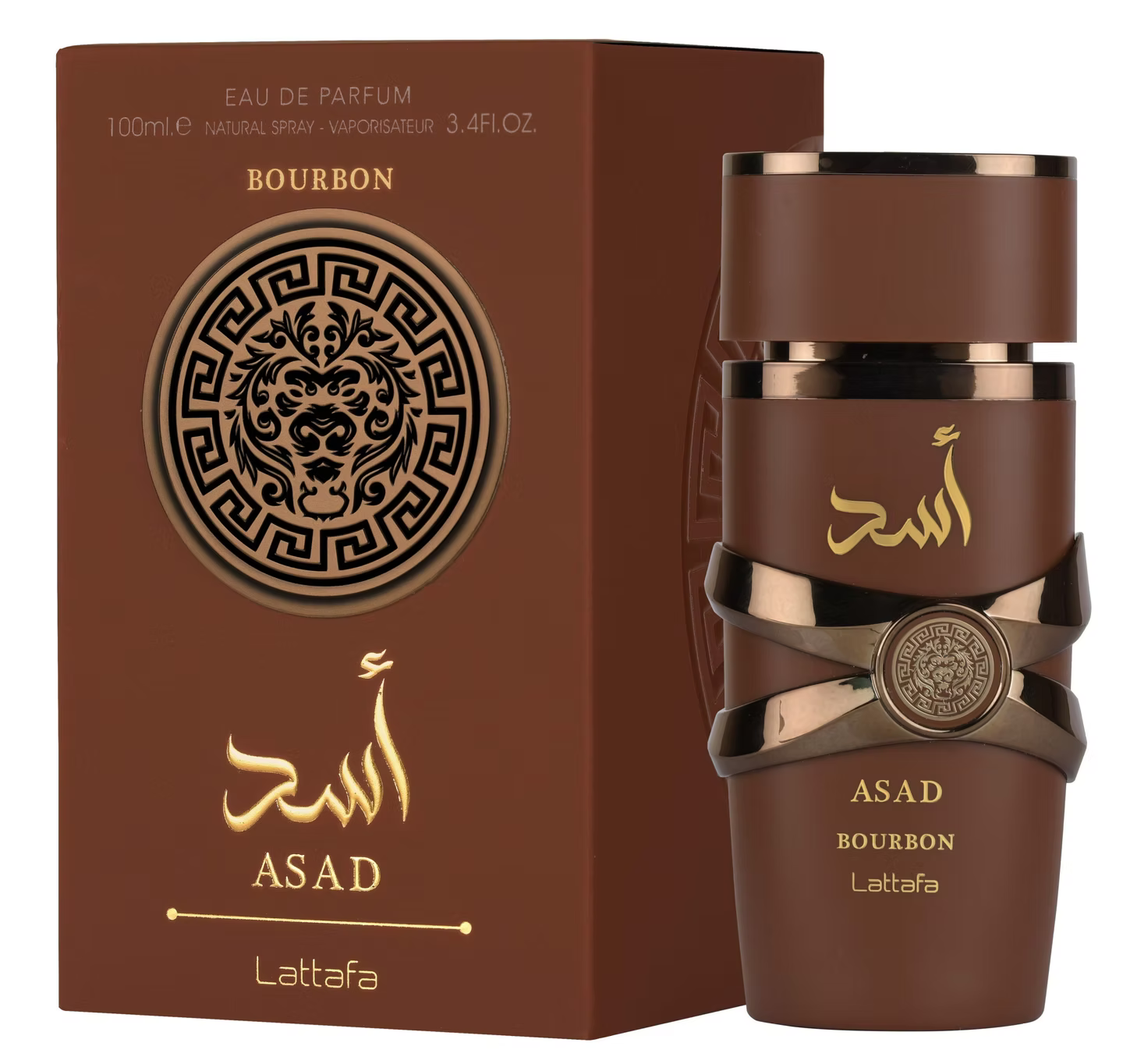 Asad Bourbon Eau De Parfum 100ml by Lattafa | Rich Vanilla & Spicy Arabic Perfume