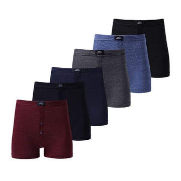 Plain Cotton Assorted Colour Blend Boxers