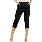 Ladies Cherry Berry Capri Cropped 3/4 Elasticated Jogging Women Trousers UK 8-26