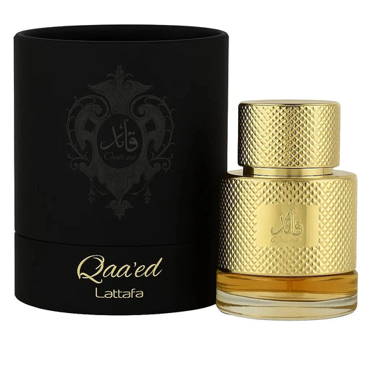 Qaeed by Lattafa Perfumes | Unisex Eau de Parfum | Oud & Sandalwood Fragrance 100ml