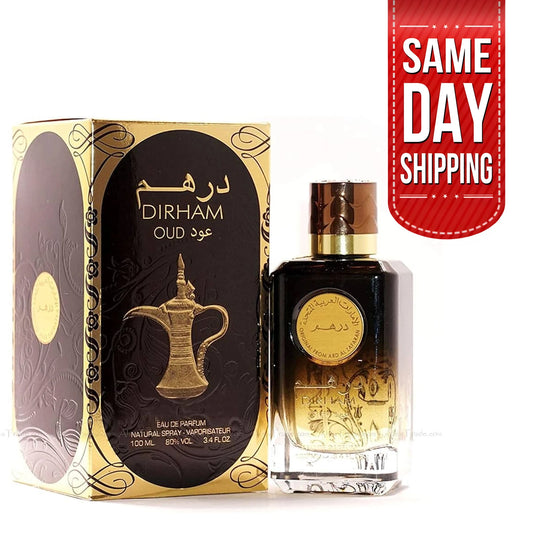 Dirham Oud Eau de Parfum 100ml by Ard Al Zaafaran | Long Lasting Unisex Arabian Perfume
