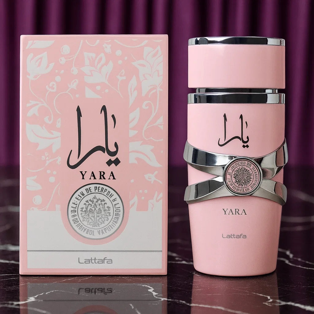 Yara Pink Eau De Parfum 100ml – Long-Lasting Women's Perfume by Lattafa | Sweet, Floral & Musky Scent