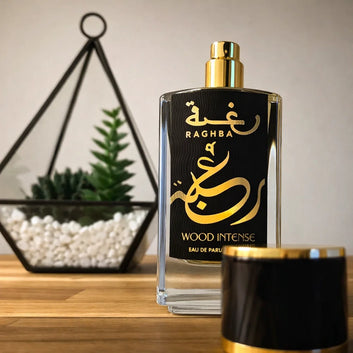Raghba Wood Intense Eau De Parfum 100ml by Lattafa | Original Unisex Woody Perfume | Long Lasting Scent